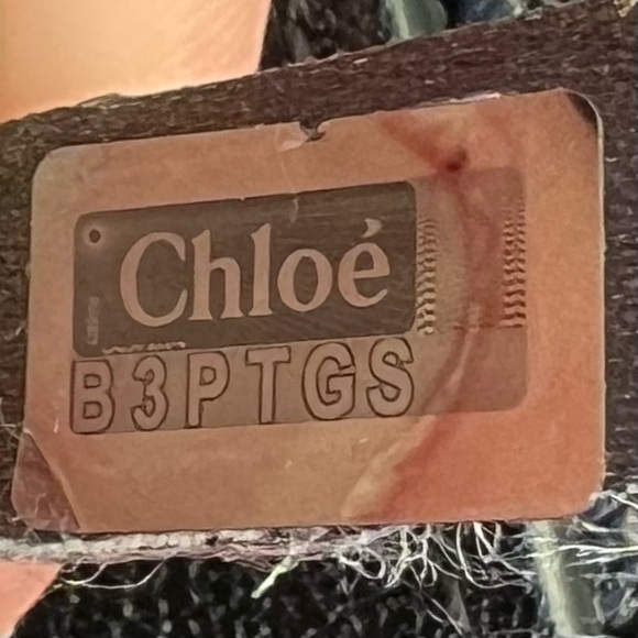 CHLOE Drew Long Wallet in BLACK Leather with all around Zipper & Turn Lock Chain - Picture 9 of 10